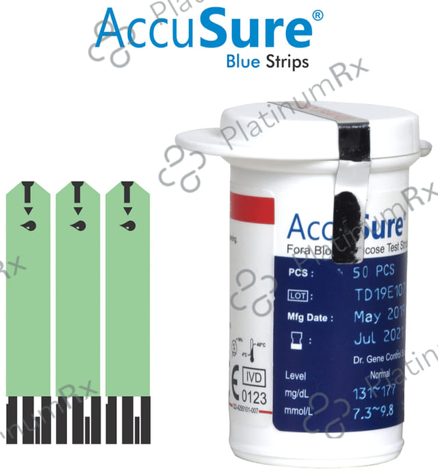 AccuSure Blood Glucose Test Strip