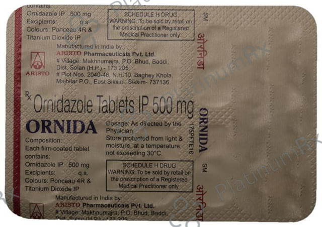 Ornida 500mg Tablet 10s