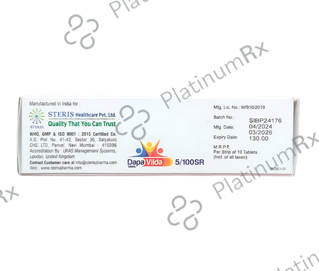 Dapa Vilda 5/100mg Tablet SR 10