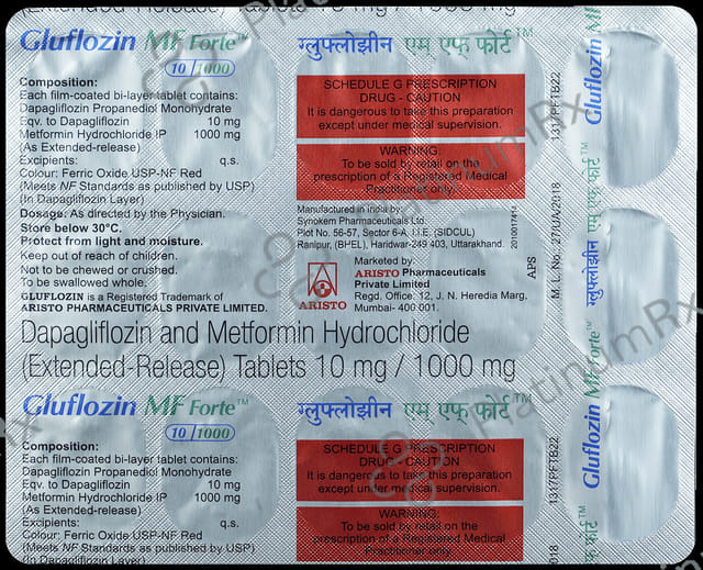 Gluflozin MF Forte 10/1000 Tablet ER