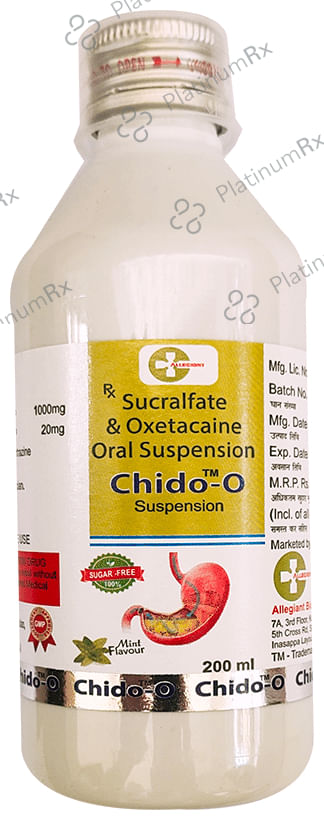 Chido-O Oral Suspension Mint Sugar Free