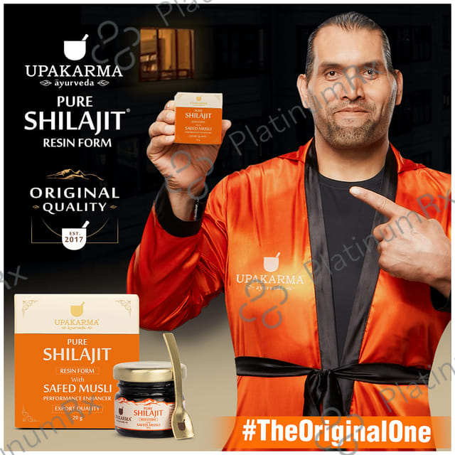 Upakarma Ayurveda Pure Shilajit Resin Form with Safed Musli Performance Enhancer