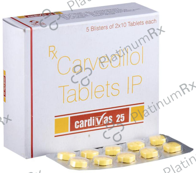Cardivas 25mg Tablet 10s