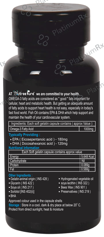 Nutree Pure Omega 3 Coated Softgels 60s