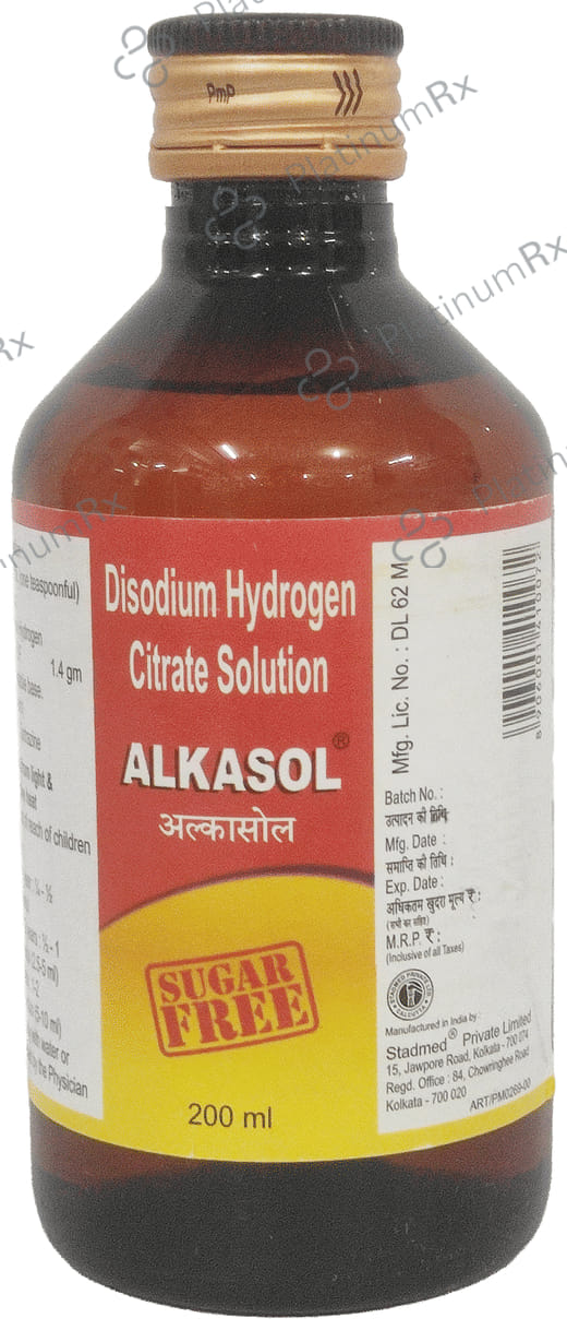Alkasol 1.14gm Oral Solution Sugar Free 200ml