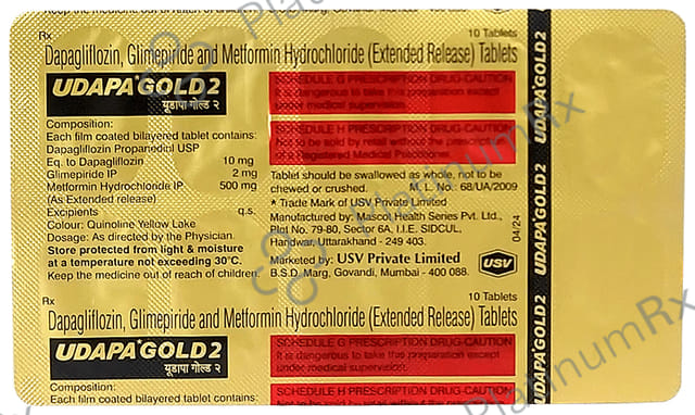 Udapa Gold 2 Tablet 10s