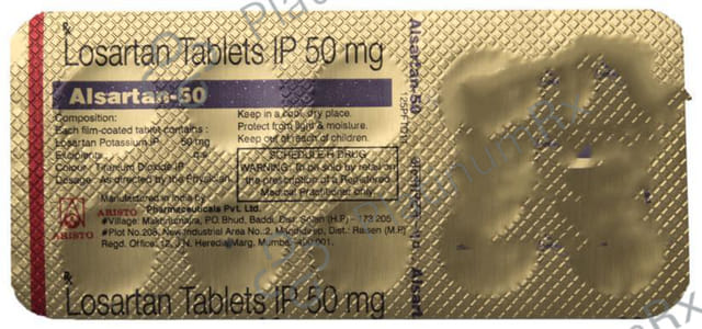 Alsartan 50mg Tablet 10s