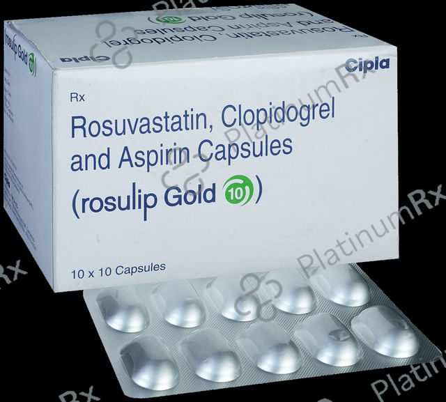 Rosulip Gold 10/75/75mg Capsule 10s