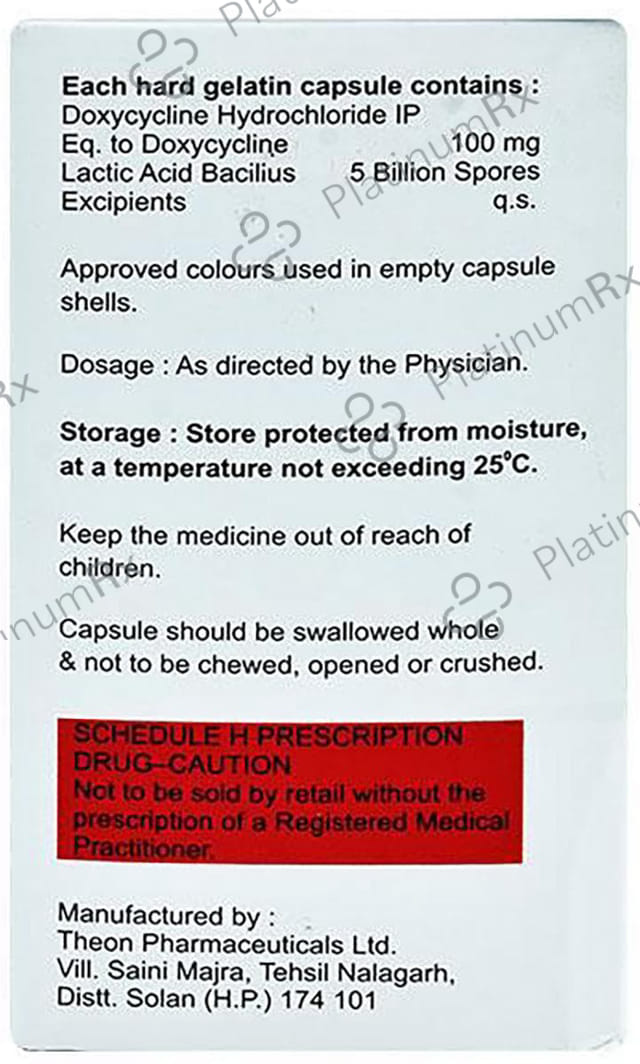 Vvdox 100mg/5B Capsule 10s