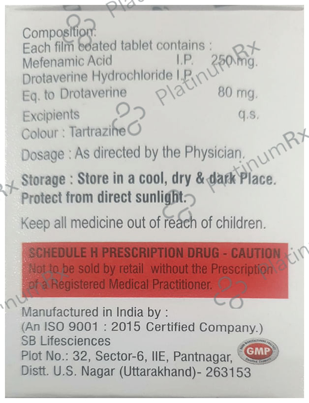 Adzospas M 80/250mg Tablet 10s