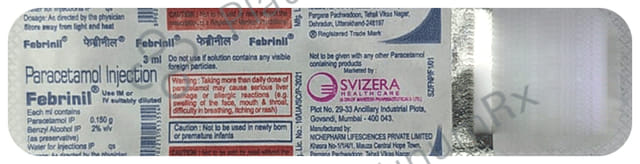 Febrinil 150mg Injection 3 Injection