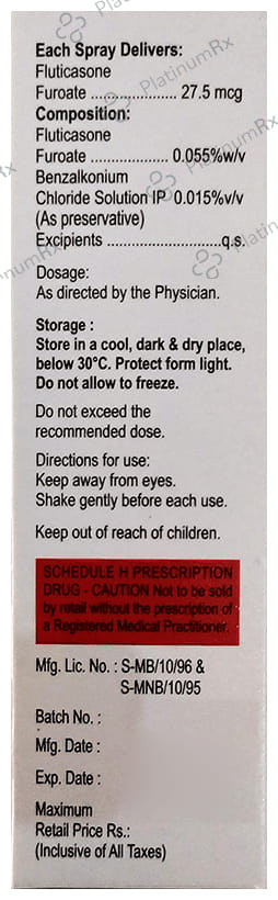 Flutika 120MDL Nasal Spray 12ml