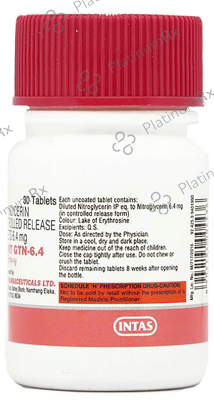 Monit GTN CR 6.4mg Tablet 30s