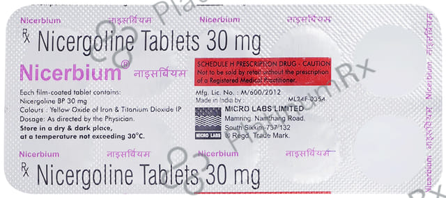 Nicerbium 30mg Tablet 10s