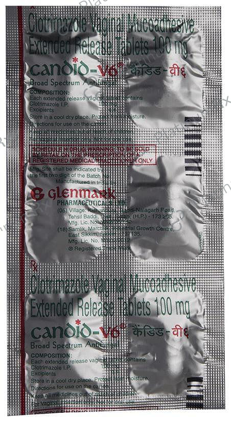 Candid V6 100mg Tablet ER 6s