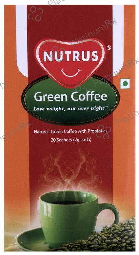 Nutrus Natural Green Coffee with Probiotics Sachet (2gm Each)