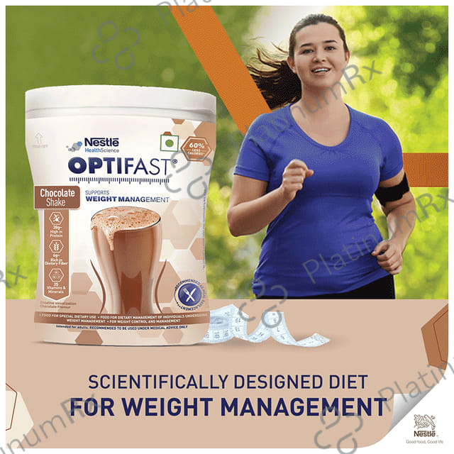 Nestle Optifast with Protein, Fibre, Vitamins & Minerals for Weight Management - Flavour Chocolate