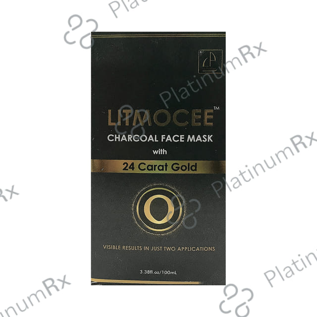 Litmocee Charcoal Face Mask with 24 Carat Gold