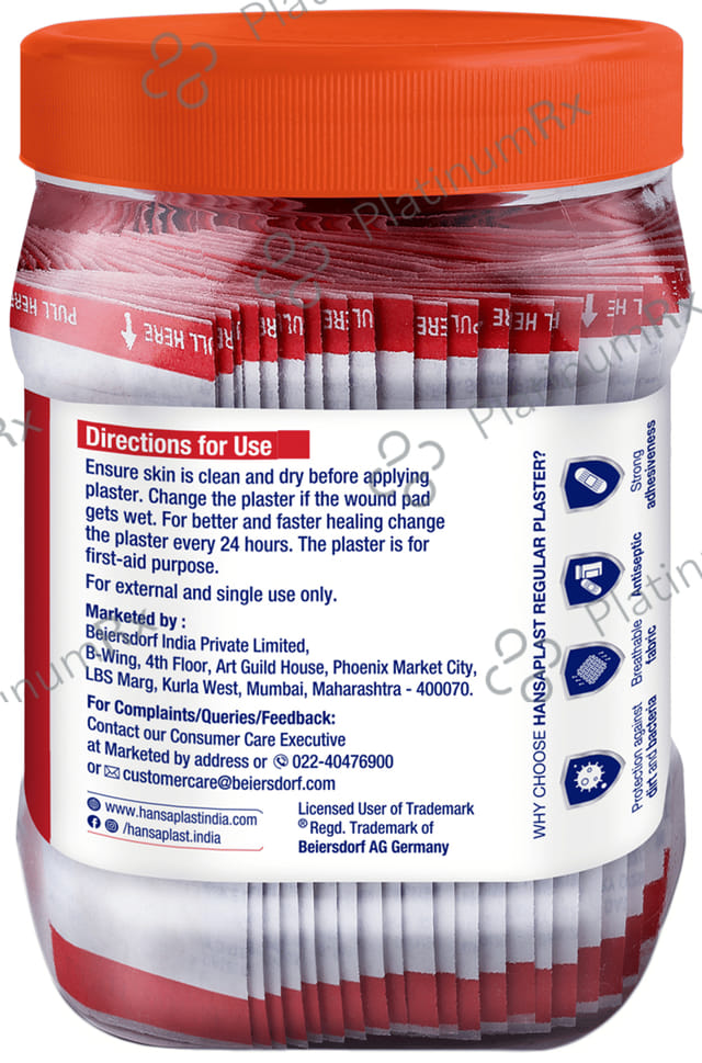Hansaplast Regular Bandages 100s