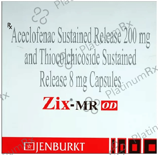 Zix MR OD 200/8mg Capsule 5s