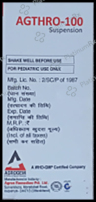 Agthro 100mg Oral Suspension 15ml