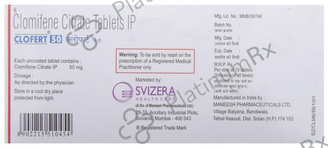 Clofert 50mg Tablet 10s