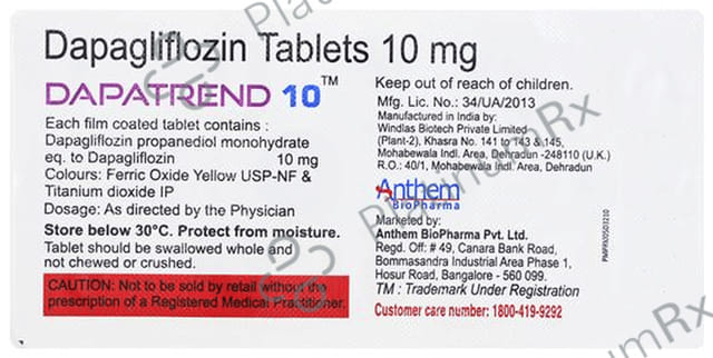 Dapatrend 10mg Tablet 10s