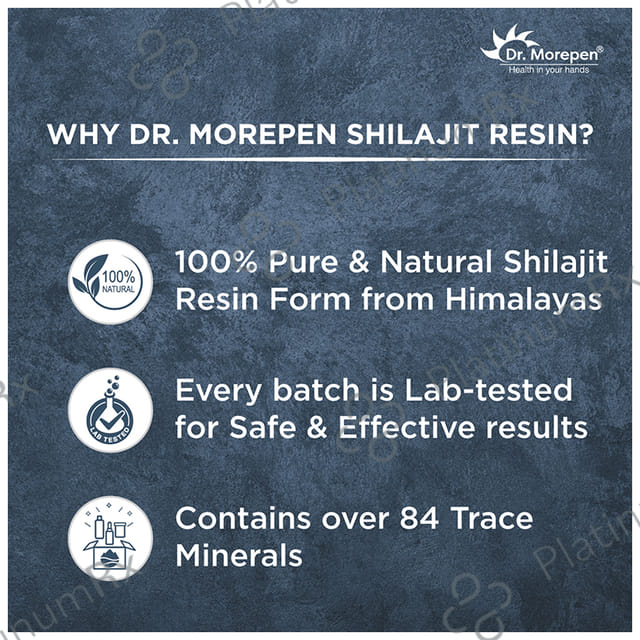 Dr. Morepen Natural & Pure Shilajit Resin Form