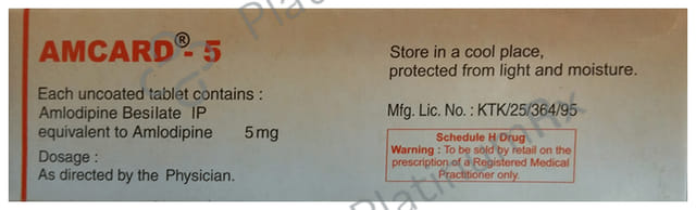 Amcard 5mg Tablet 7s