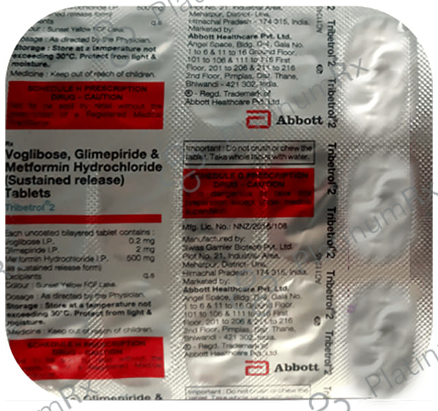 Tribetrol 2/500/0.2mg Tablet SR 15s