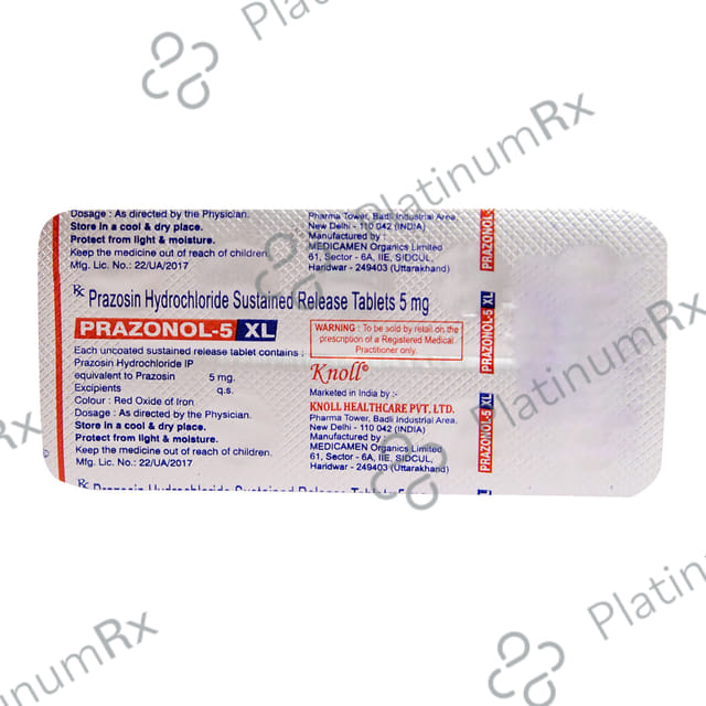 Prazonol 2.5mg Tablet XL 10s