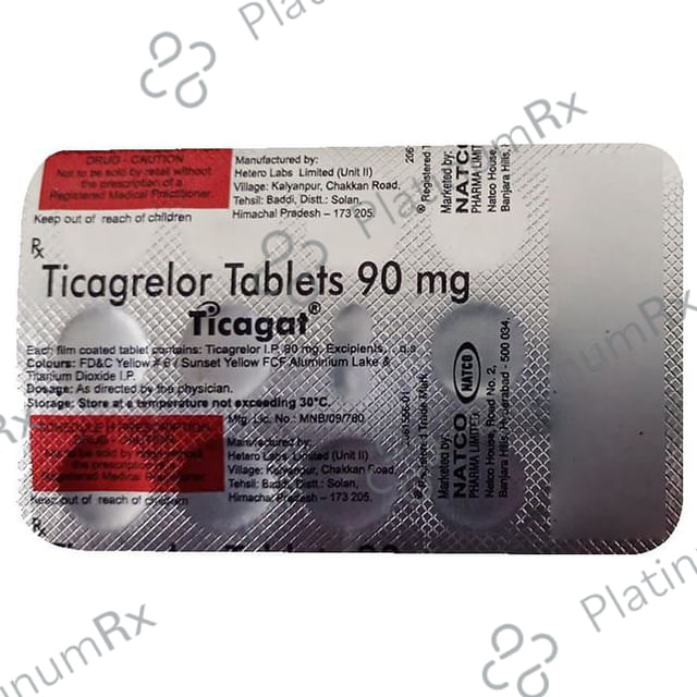 Ticagat 90mg Tablet 14s