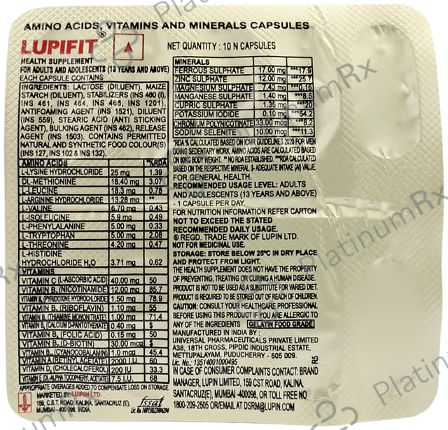 Lupifit Capsule 10s