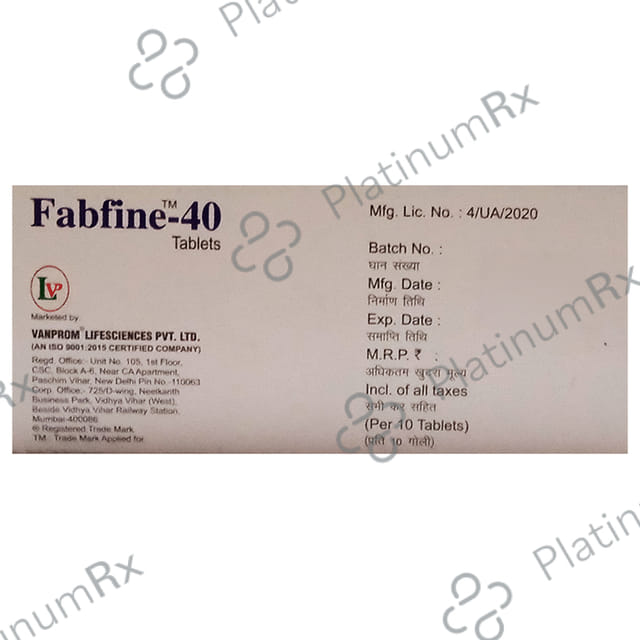 Fabfine 40 Tablet