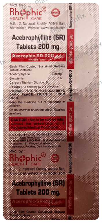 Acerophic SR 200mg Tablet 10s