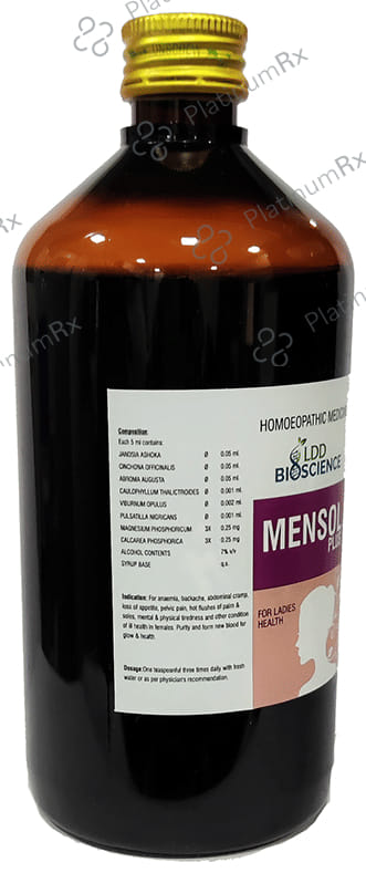 LDD Bioscience Mensol Plus Syrup 450 ml