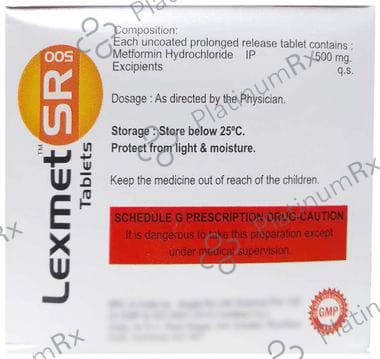 Lexmet SR 500MG Tablet PR 10s