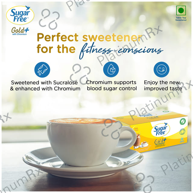 Sugar Free Gold Aspartame Sweetener for Calorie Conscious - Sachet