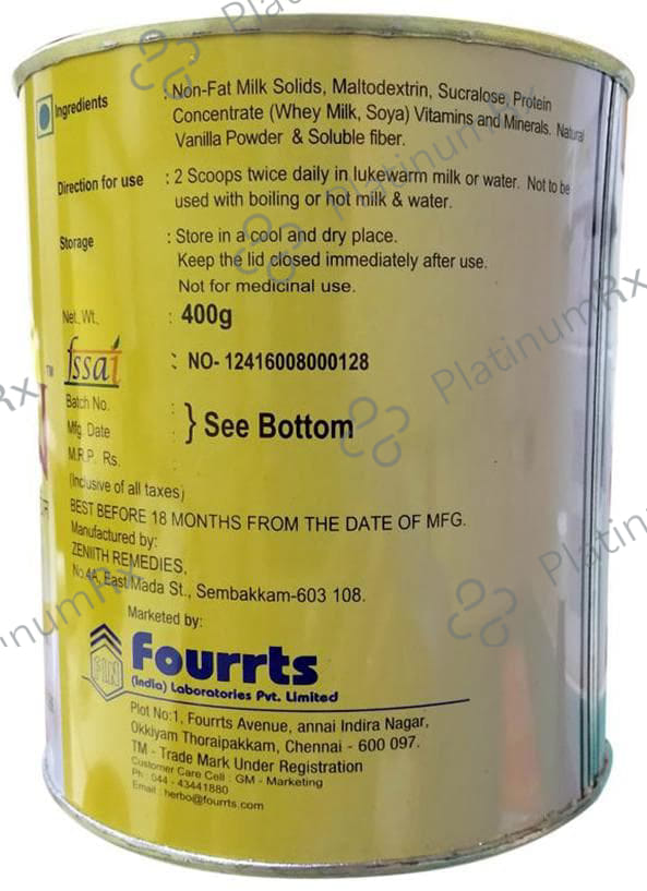 Fourrts Dr. Mulder's Protin Nutritional Supplement Sugar Free 400gm