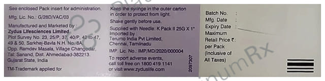 VaxiFlu 4 Vaccine 0.5ml