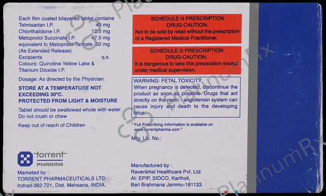 Telsar CHM 12.5/50/40mg Tablet 10s