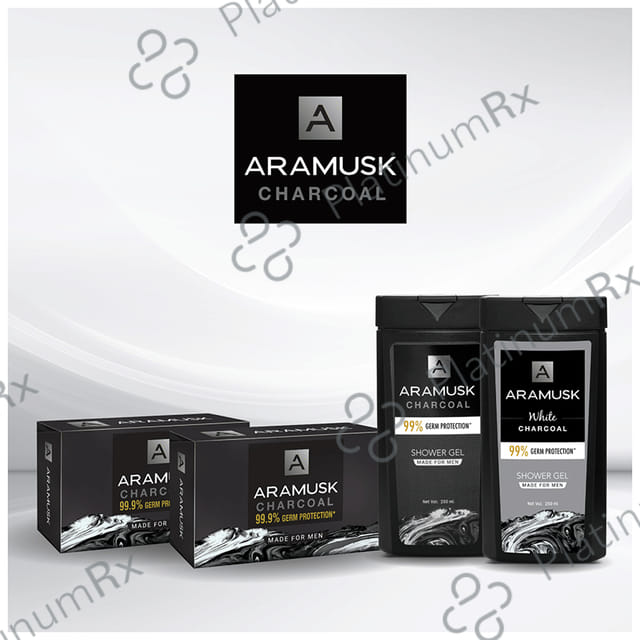 Aramusk White Charcoal 99% Germ Protection Shower Gel