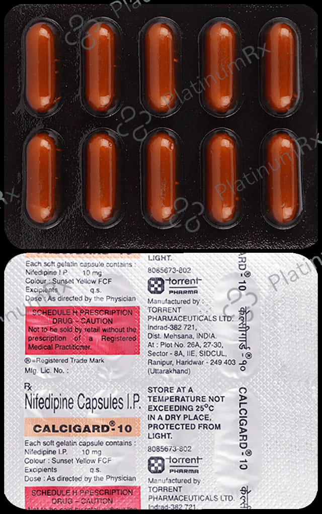 Calcigard 10mg Tablet 10s