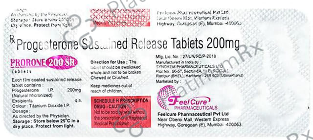 Prorone 200mg Tablet SR