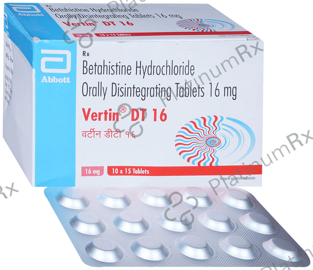Vertin 16mg Tablet DT 15s