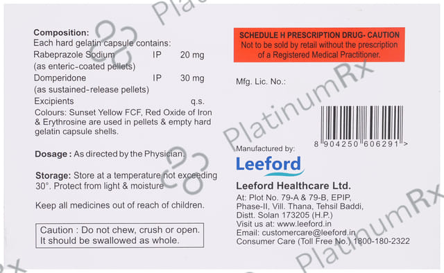 Renvorab DSR 20mg/30mg Capsule 10s