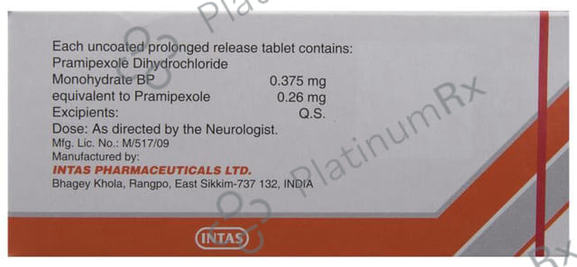 Pramirol SR 0.26mg Tablet 10s