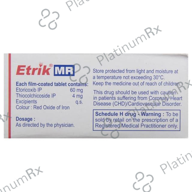 Etrik MR 60/4mg Tablet 10s
