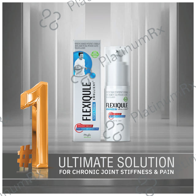 Flexiqule Emollient for Instant Relief from Chronic Joint Stiffness & Pain