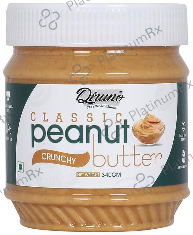 Diruno Peanut Butter Classic Crunchy 340 gm